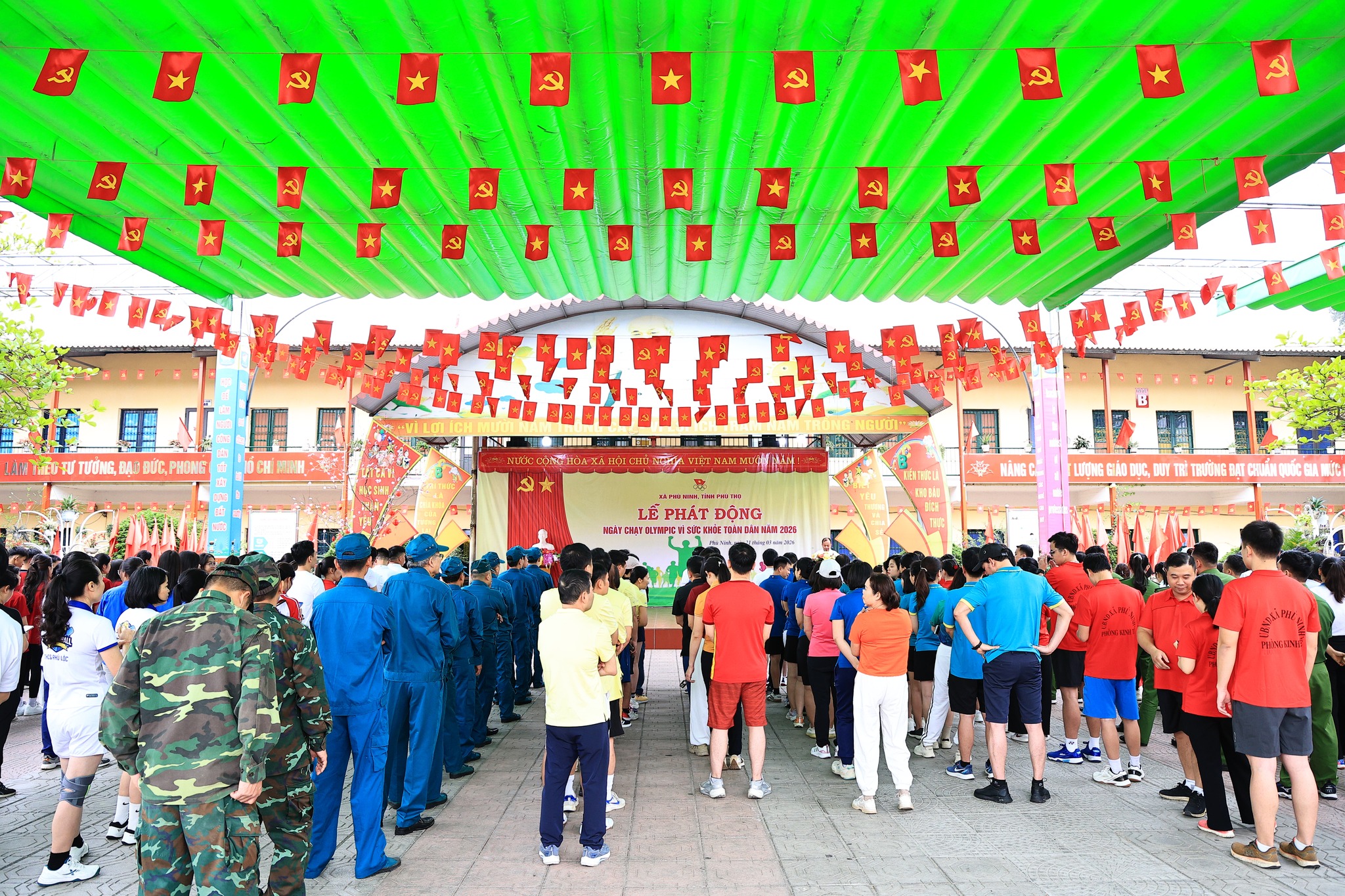 XÃ PHÙ NINH TỔ CHỨC LỄ PHÁT ĐỘNG NGÀY CHẠY OLYMPIC VÌ SỨC KHOẺ TOÀN DÂN NĂM 2026 