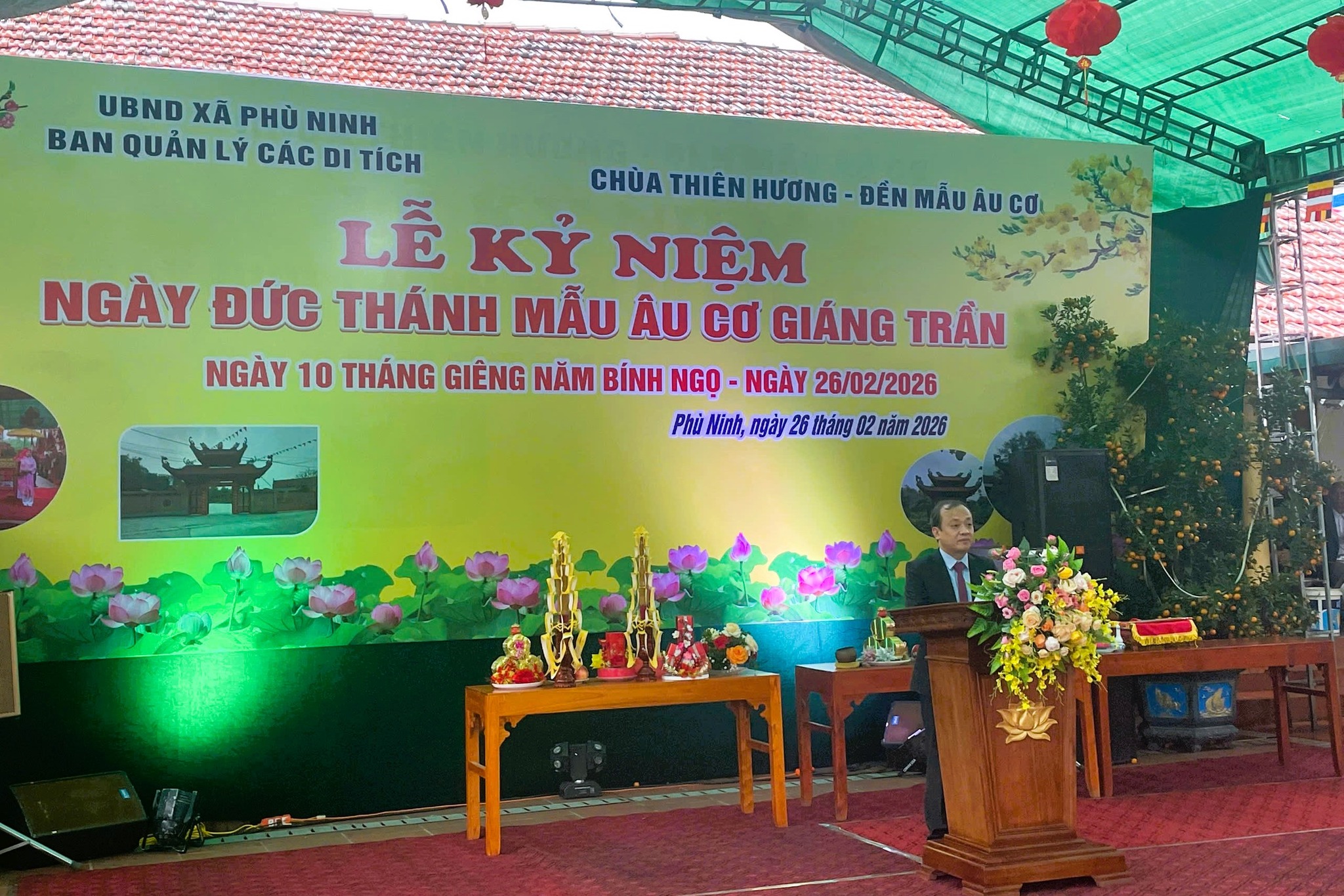 Xã Phù Ninh tổ chức kỷ niệm ngày Đức thánh mẫu Âu Cơ giáng trần