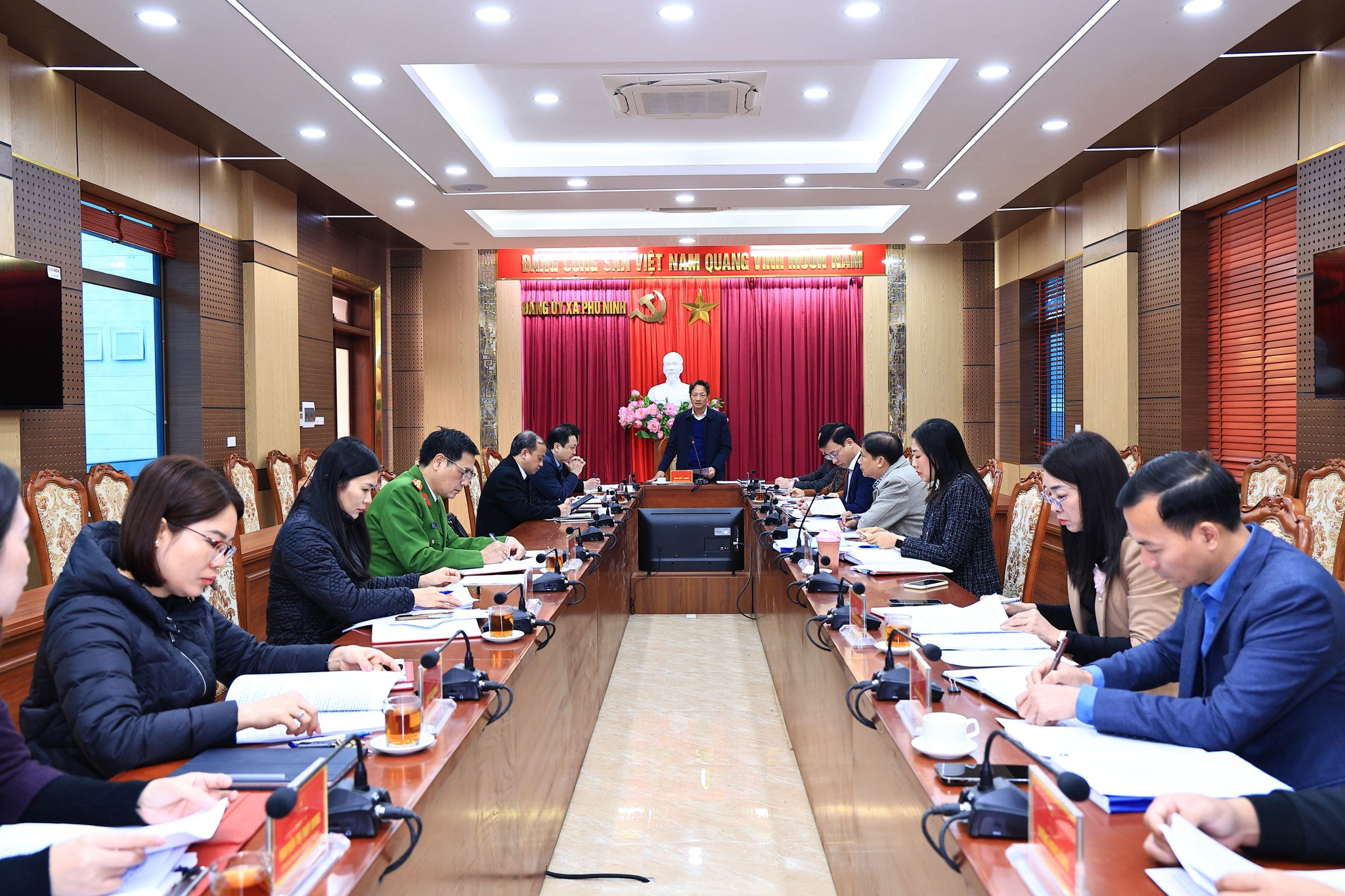 Họp BCĐ nghe tiến độ thực hiện và triển khai nhiệm vụ công tác bầu cử đại biểu Quốc hội khóa XVI và HĐND các cấp nhiệm kỳ 2026 – 2031 trên địa bàn.