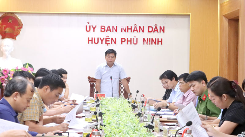 Phù Ninh: Tiến độ thực hiện các nội dung diễn tập khu vực phòng thủ huyện năm 2024