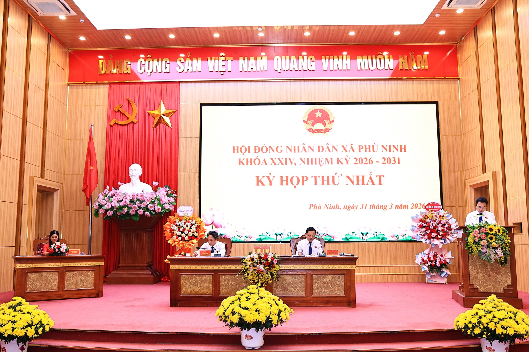 Hội đồng nhân dân xã Phù Ninh tổ chức kỳ họp thứ Nhất, nhiệm kỳ 2026 - 2031