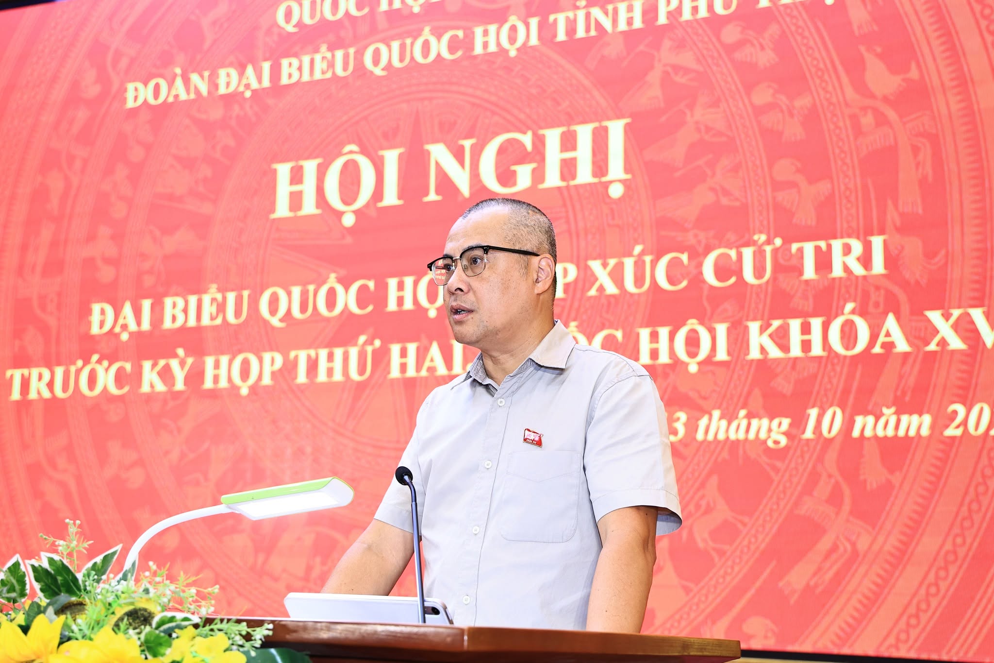 Đoàn Đại biểu Quốc hội tỉnh tiếp xúc cử tri trước Kỳ họp thứ Hai, Quốc hội khóa XVI tại xã Phù Ninh.