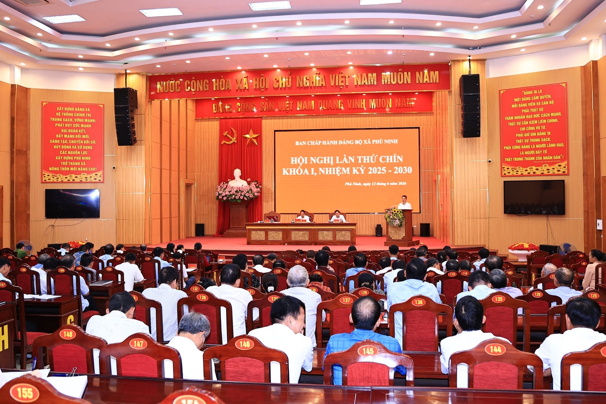 Hội nghị Ban Chấp hành Đảng bộ xã Phù Ninh lần thứ 9, khóa I, nhiệm kỳ 2025 – 2030.