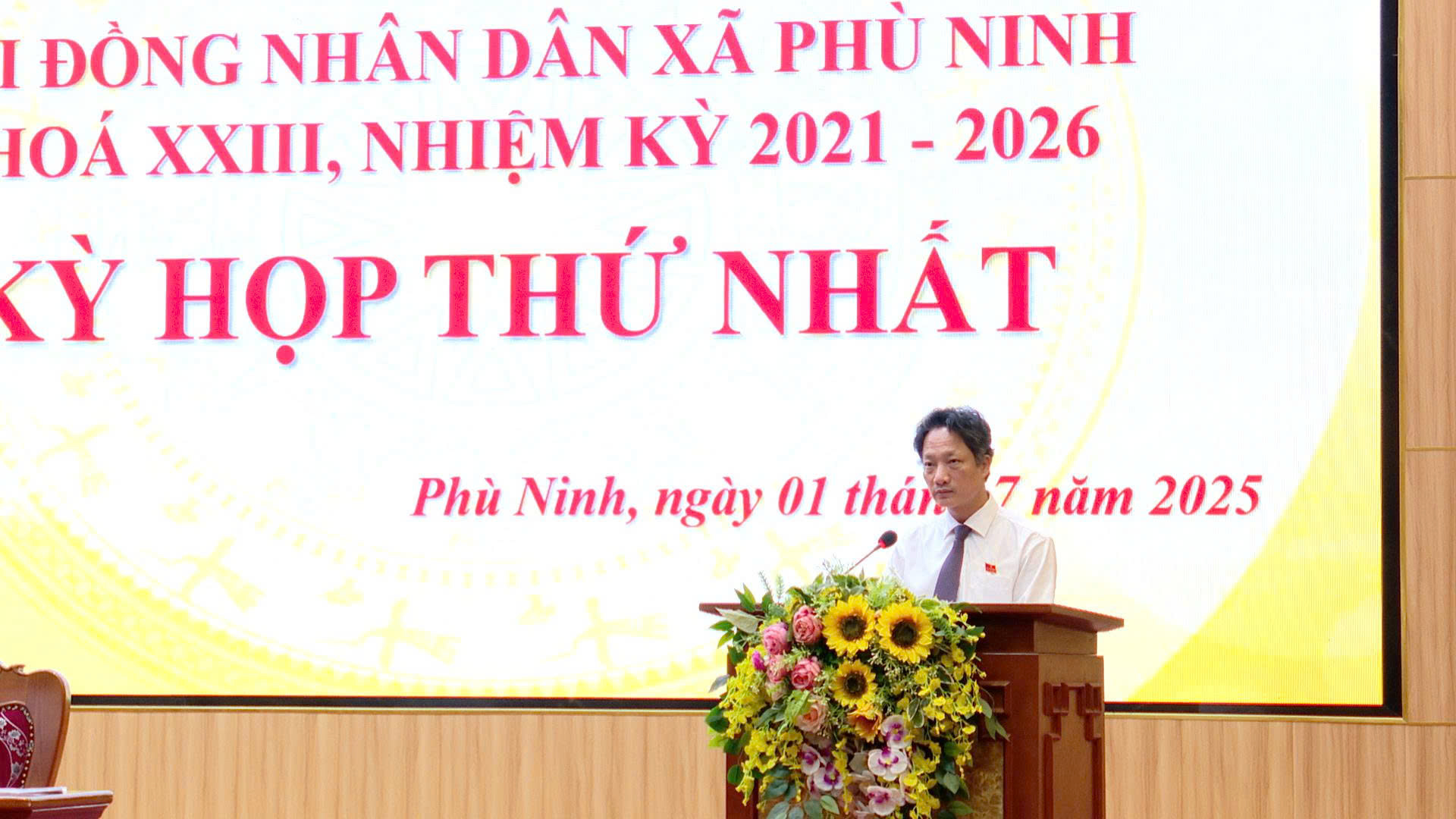 HĐND xã Phù Ninh khóa XXIII tổ chức kỳ họp thứ nhất, nhiệm kỳ 2021 - 2026