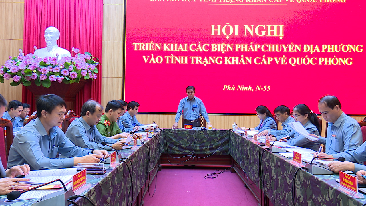 Huyện Phù Ninh tổ chức diễn tập khu vực phòng thủ năm 2024