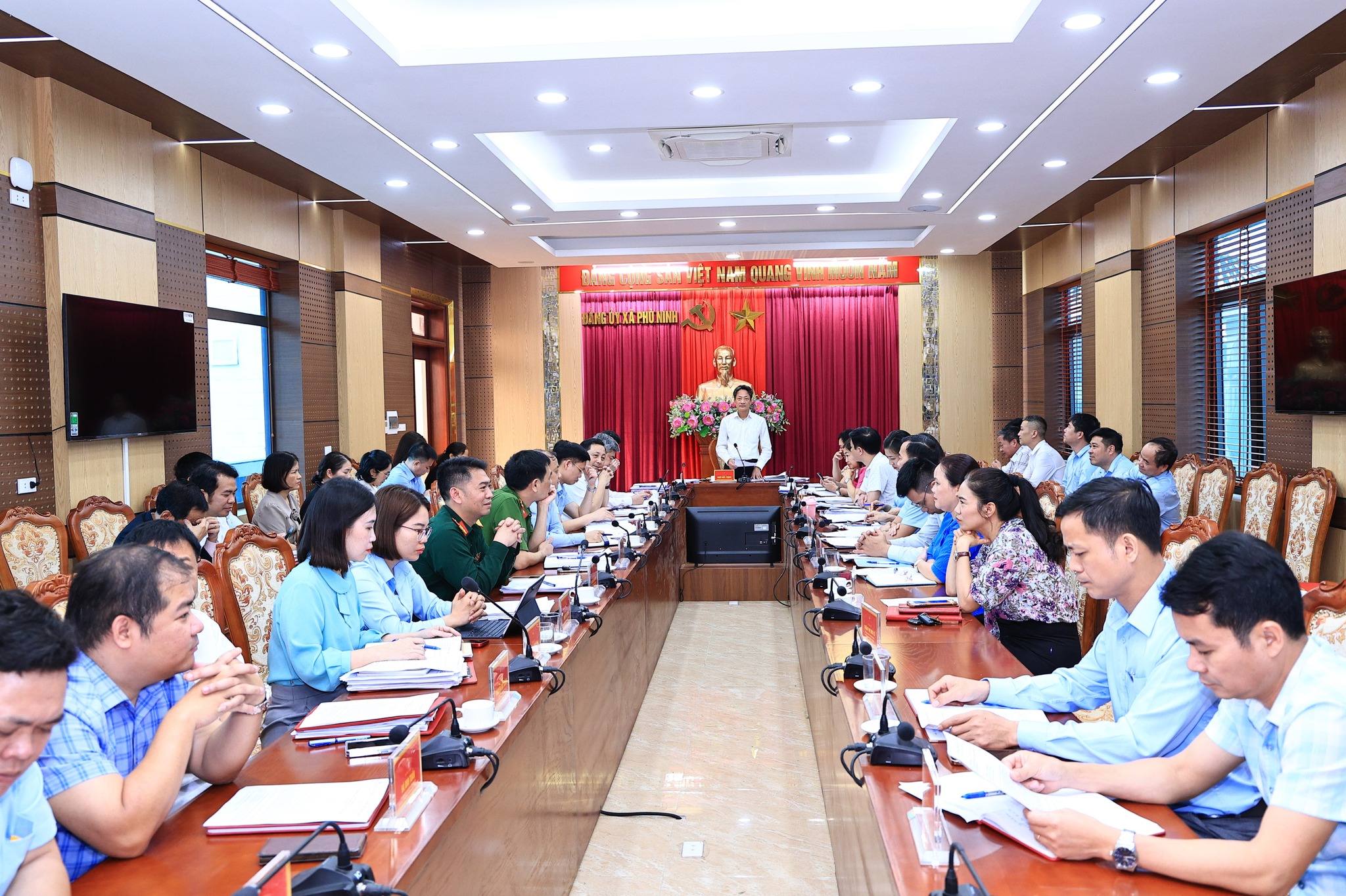 Đảng ủy xã Phù Ninh tổ chức hội nghị thực hiện các quy trình về công tác cán bộ