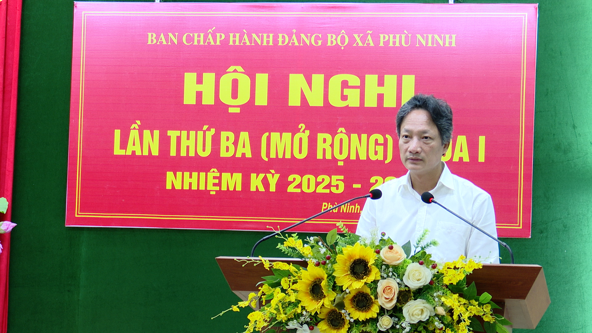 Hội nghị Ban chấp hành Đảng bộ xã lần thứ ba khóa I, nhiệm kỳ 2025 – 2030.