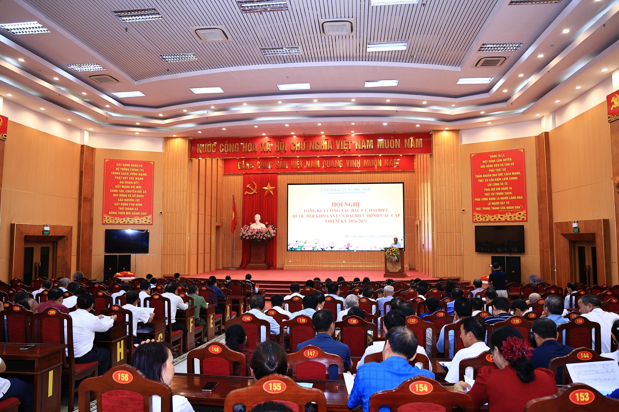 Xã Phù Ninh tổng kết công tác bầu cử Đại biểu Quốc hội và đại biểu HĐND các cấp, nhiệm kỳ 2026 - 2031