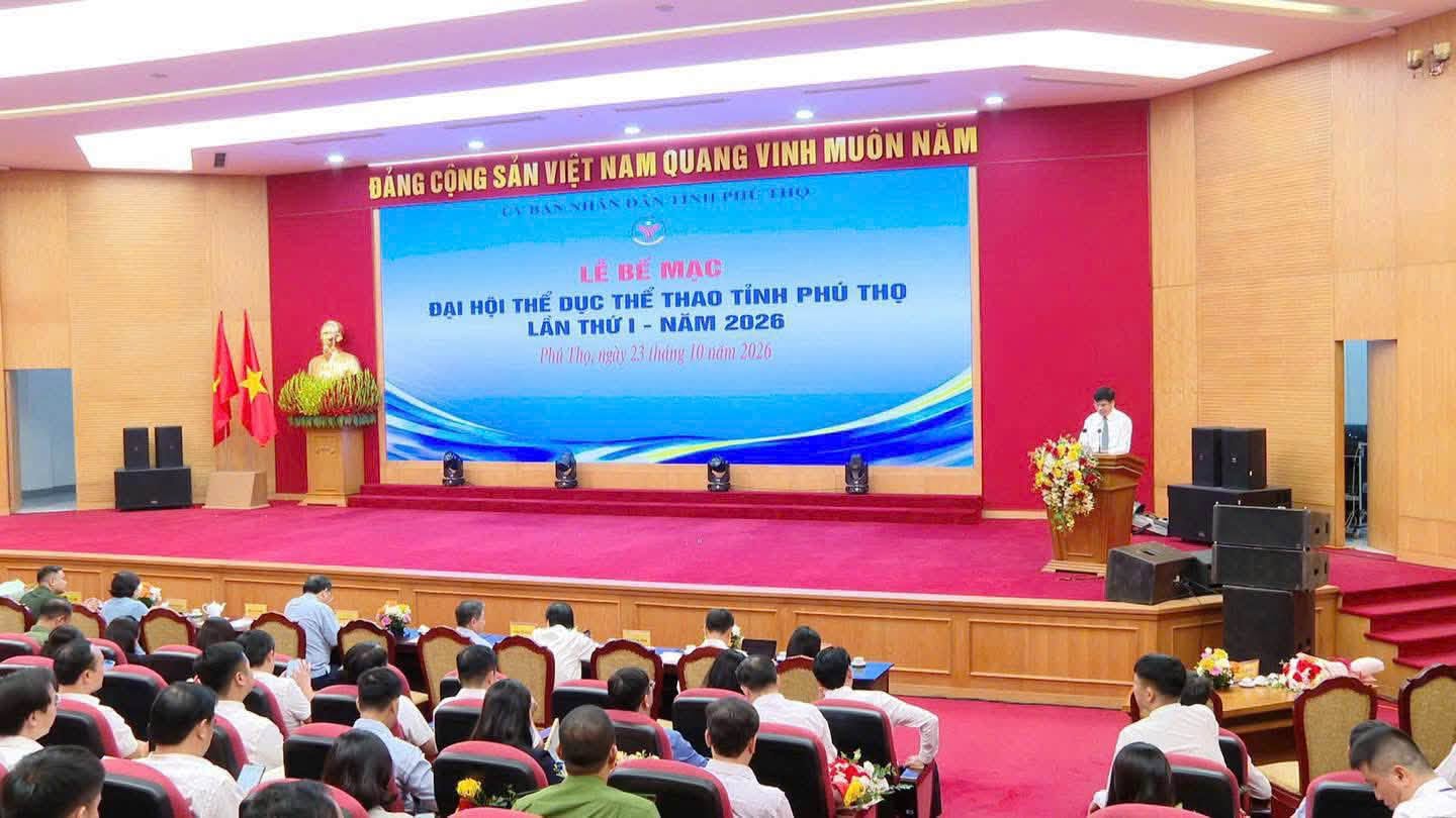 XÃ PHÙ NINH VINH DỰ ĐƯỢC CHỦ TỊCH UBND TỈNH PHÚ THỌ TẶNG BẰNG KHEN VÌ ĐÃ CÓ THÀNH TÍCH XUẤT SẮC TRONG TỔ CHỨC ĐẠI HỘI TDTT Ở ĐỊA PHƯƠNG VÀ THAM GIA ĐẠI HỘI TDTT TỈNH PHÚ THỌ LẦN THỨ I NĂM 2026 