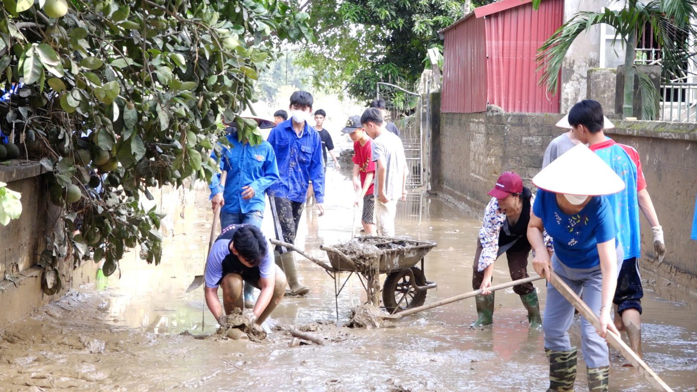 Phù Ninh khẩn trương khắc phục hậu quả bão lũ