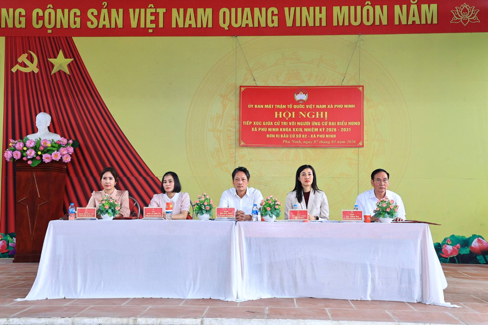 Hội nghị tiếp xúc cử tri với những người ứng cử đại biểu HĐND xã Phù Ninh khóa XXIV, nhiệm kỳ 2026 – 2031