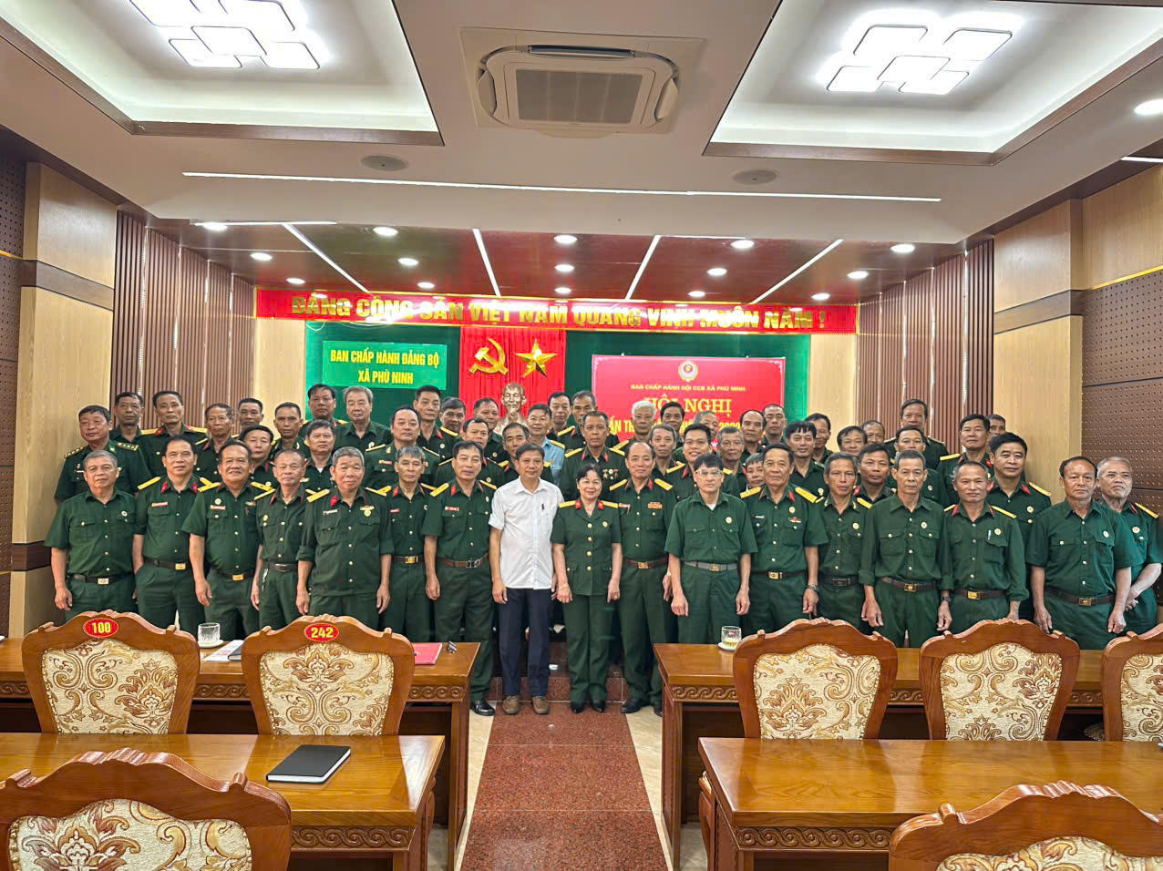 Hội cựu chiến binh xã Phù Ninh tổ chức hội nghị ban chấp hành lần thứ nhất nhiệm kỳ 2022-2027