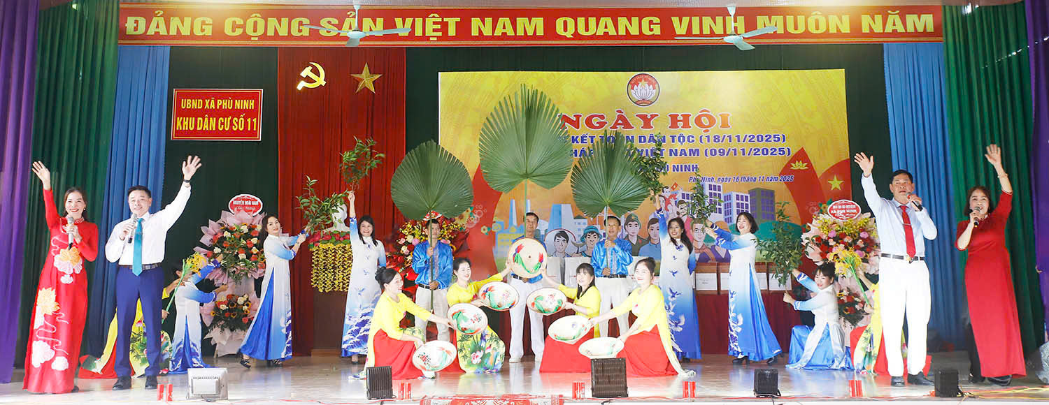 57 KHU DÂN CƯ TRÊN ĐỊA BÀN XÃ PHÙ NINH ĐÃ TỔ CHỨC THÀNH CÔNG NGÀY HỘI ĐẠI ĐOÀN KẾT TOÀN DÂN TỘC